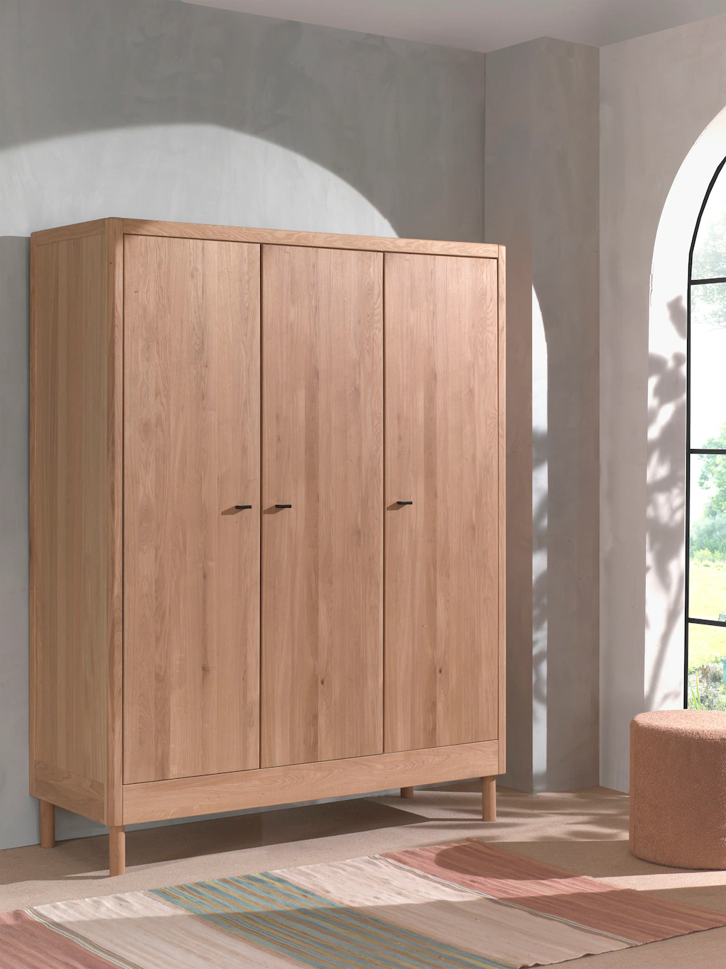 Home affaire Kleiderschrank "Forrest mit 3 Drehtüren (Soft-Close), Made in günstig online kaufen