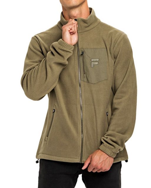 Fila Kurzjacke Fleecejacke mit Stehkragen - PAXTON Olivgrün günstig online kaufen