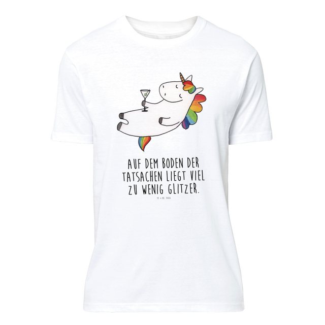 Mr. & Mrs. Panda T-Shirt Einhorn Cocktail - Weiß - Geschenk, T-Shirt, Spaß, günstig online kaufen