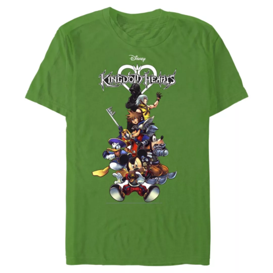 Disney - Kingdom Hearts - Gruppe Group With Logo - Männer T-Shirt günstig online kaufen