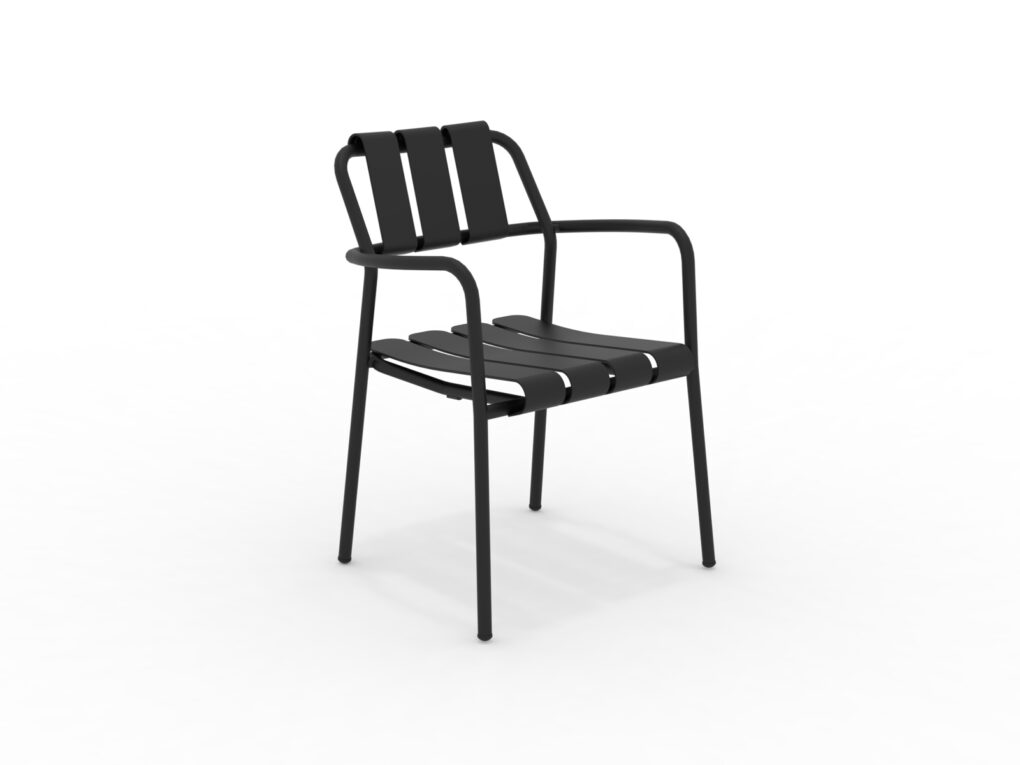Verdea Stapelsessel für den Garten schwarz günstig online kaufen