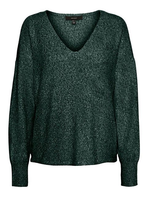 Vero Moda Strickpullover V-Ausschnitt Feinstrick Pullover Langarm Sweater V günstig online kaufen