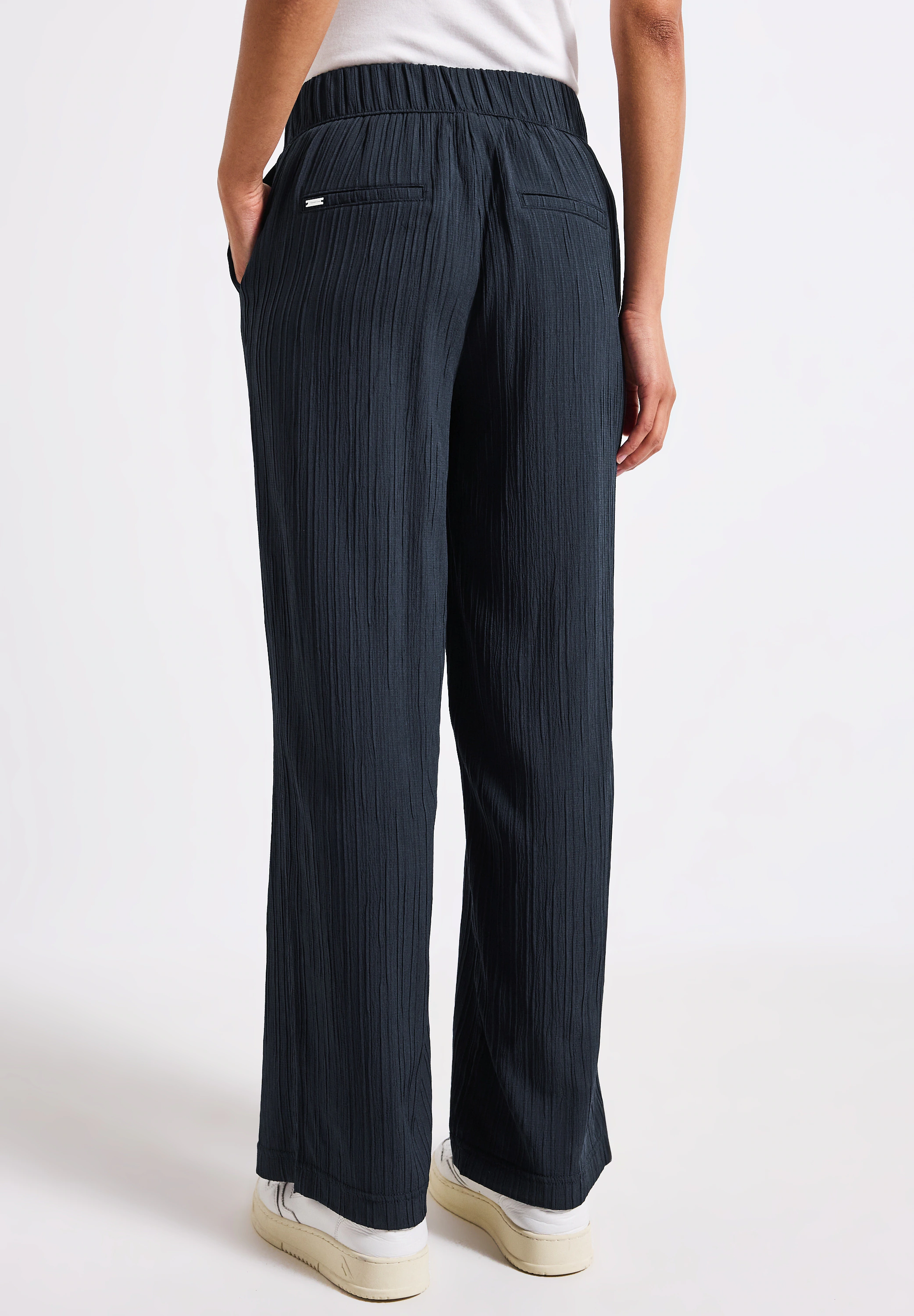 STREET ONE Stoffhose, Sommerhose mit elastischem Bund günstig online kaufen