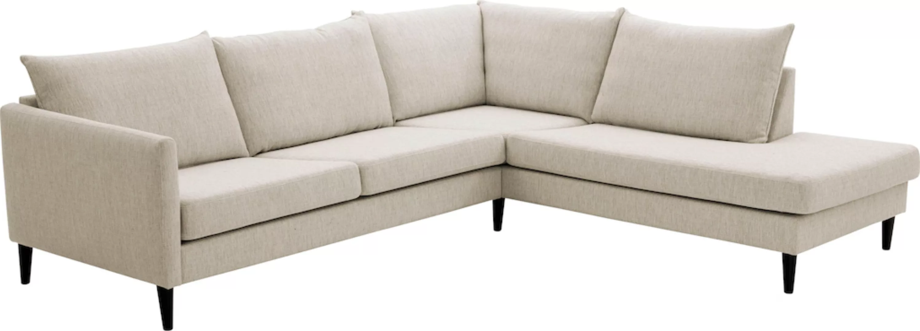 ATLANTIC home collection Ecksofa "Rekvik L-Form", mit Wellenunterfederung, günstig online kaufen