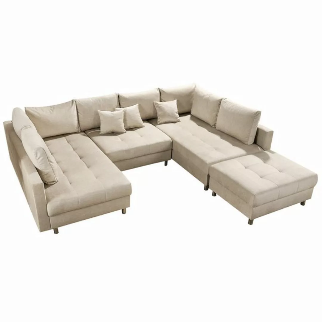 riess-ambiente Wohnlandschaft KENT 305cm champagner beige, Einzelartikel 1 günstig online kaufen