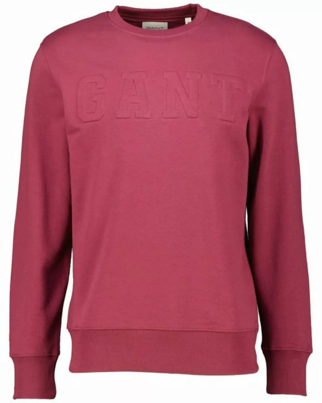 Gant Sweatshirt EMBOSSED C-NECK SWEAT eine erhabene GANT-Grafikprägung auf günstig online kaufen