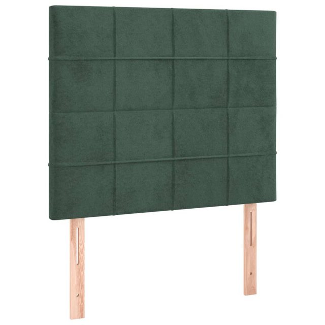 vidaXL Bett, Kopfteile 2 Stk. Dunkelgrün 90x5x78/88 cm Samt günstig online kaufen