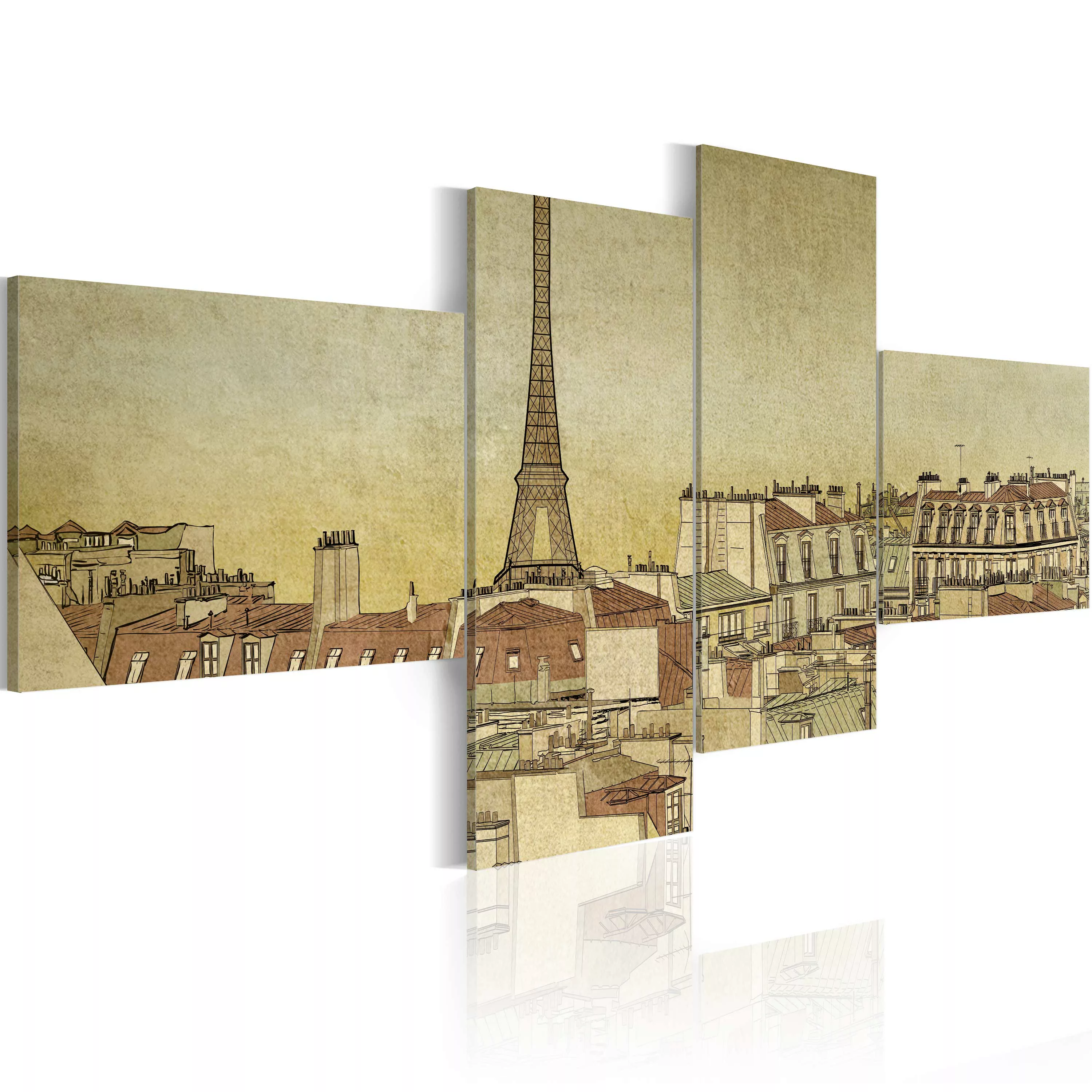Wandbild - Pariser Finesse Im Retro-look günstig online kaufen