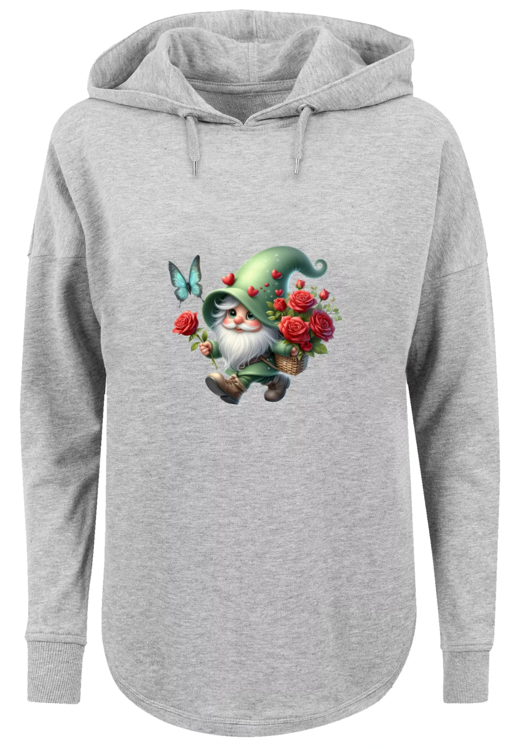 F4NT4STIC Kapuzenpullover "Gnom Frühling Blumen Schmetterling", Premium Qua günstig online kaufen