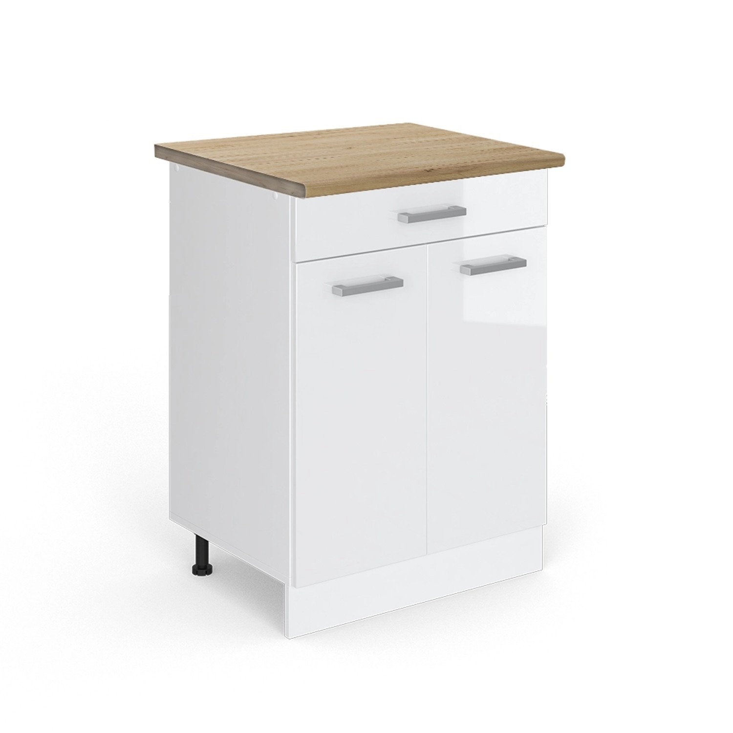 Vicco Unterschrank R-Line, Weiß Hochglanz/Weiß, 60 günstig online kaufen