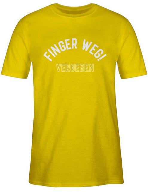 Shirtracer T-Shirt Finger weg! Vergeben Partner-Look Pärchen Herren günstig online kaufen