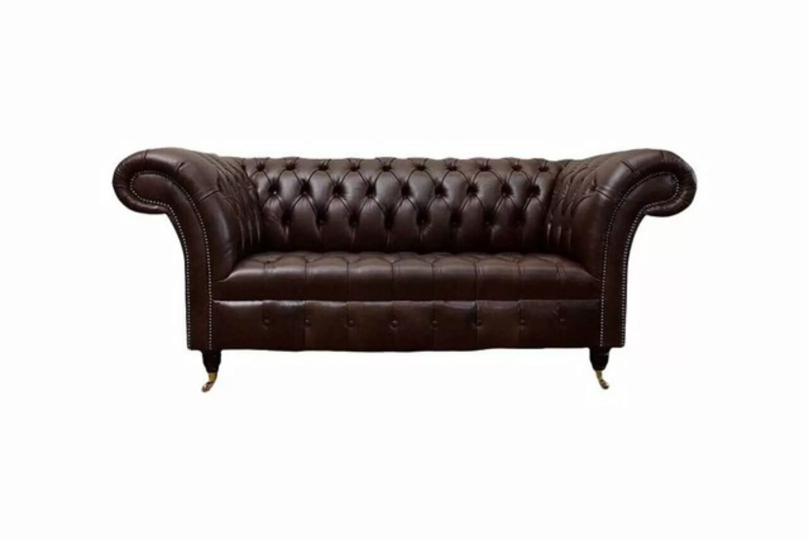 JVmoebel Sofa Sofa Couch Chesterfield Polster Sofas 2 Sitzer Leder Textil L günstig online kaufen