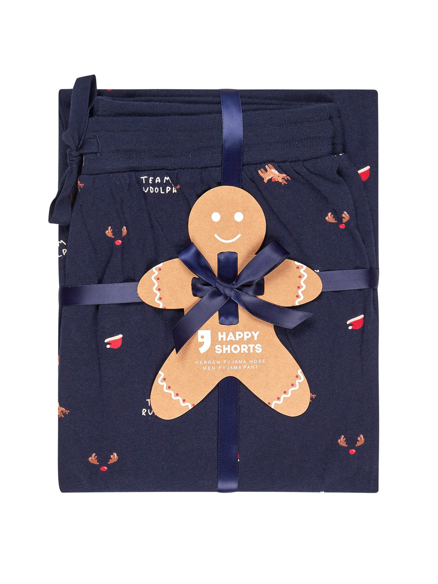HAPPY SHORTS Pyjamahose XMAS Grey Gingerbread günstig online kaufen