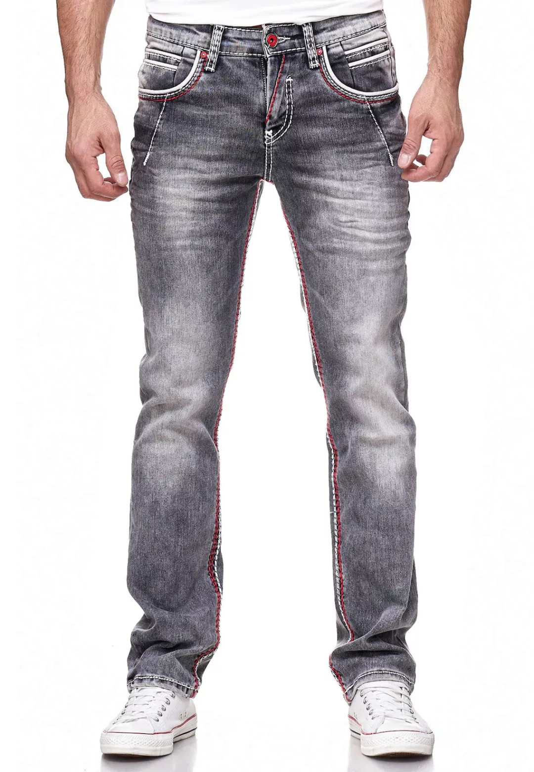 Rusty Neal Straight-Jeans "NEW YORK 45", mit trendigen Kontrastnähten günstig online kaufen