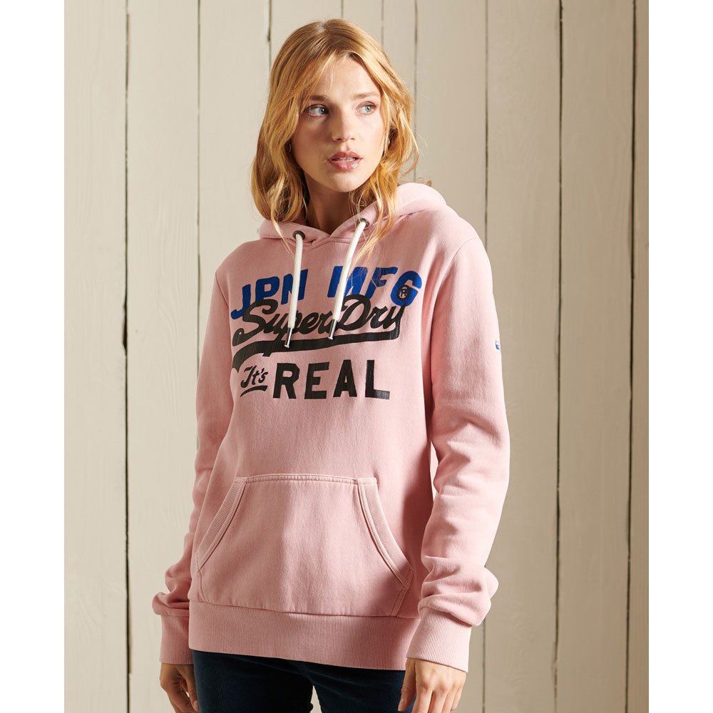 Superdry Vintage Logo Ac Kapuzenpullover XL Soft Pink günstig online kaufen