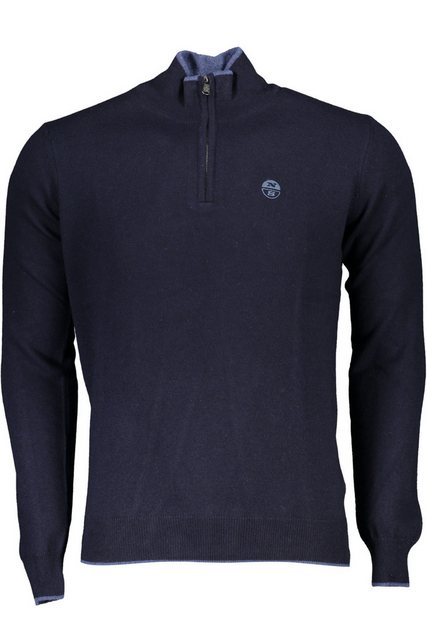 North Sails Strickpullover Herren-Blau-Pullover: Langarm, hoher Kragen, hal günstig online kaufen