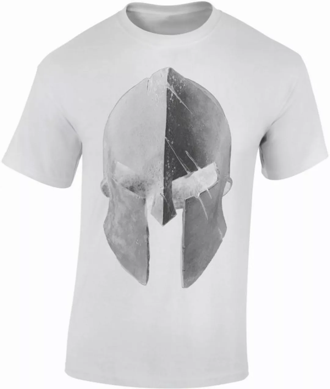 Baddery Print-Shirt Sparta T-Shirt : Sparta Helm - Gym Sport Fitness, hochw günstig online kaufen