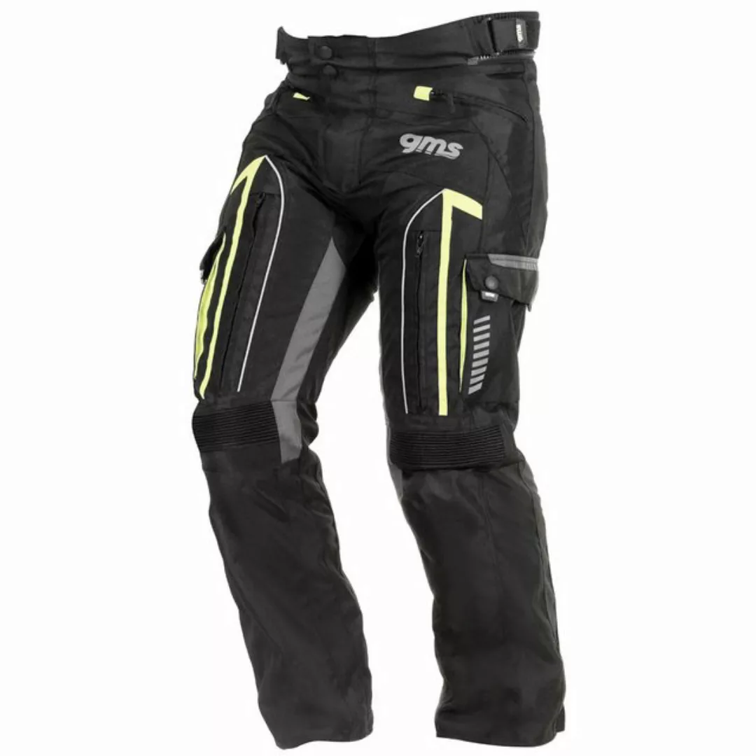 gms Motorradhose gms Everest Textilhose schwarz / anthrazit / gelb Herren M günstig online kaufen