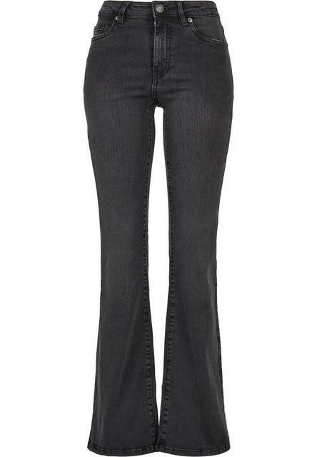 URBAN CLASSICS Bequeme Jeans Damen Ladies High Waist Flared Denim Pants (1- günstig online kaufen