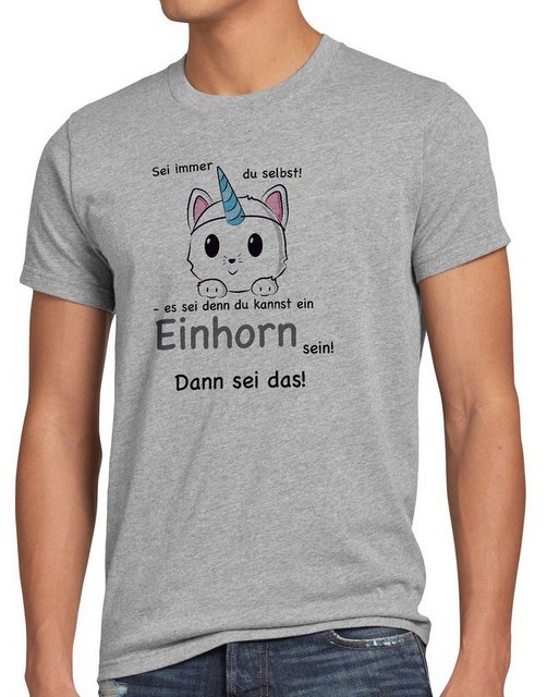 style3 T-Shirt Sei immer du selbst! Einhorn Unicorn es sei denn Fun Spruch günstig online kaufen