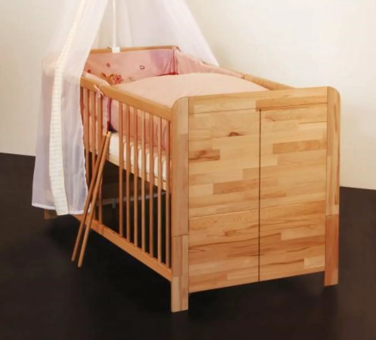 bv-vertrieb Kinderbett Babybett Kinderbett 70x140 Kernbuche geölt - (1860) günstig online kaufen