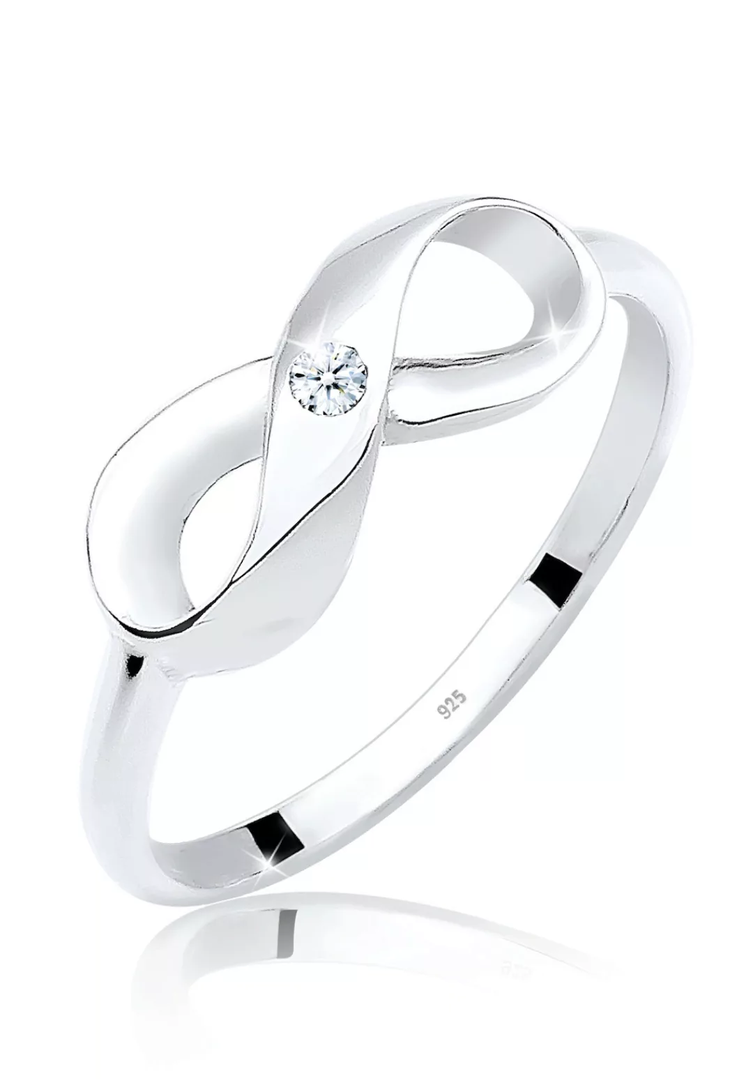 Elli DIAMONDS Verlobungsring "Infinity Unendlich Diamant 0.03 ct. 925 Silbe günstig online kaufen