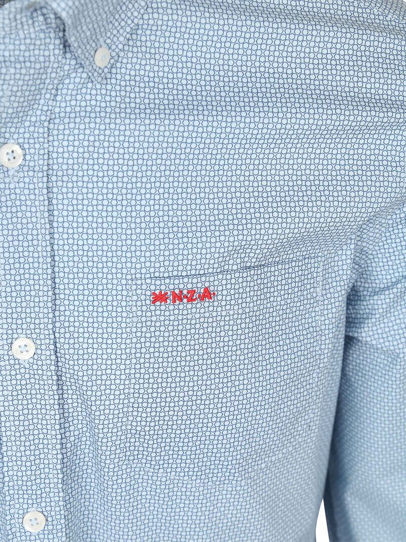 NZA Shirt Adriel Poplin Blau - Größe M günstig online kaufen