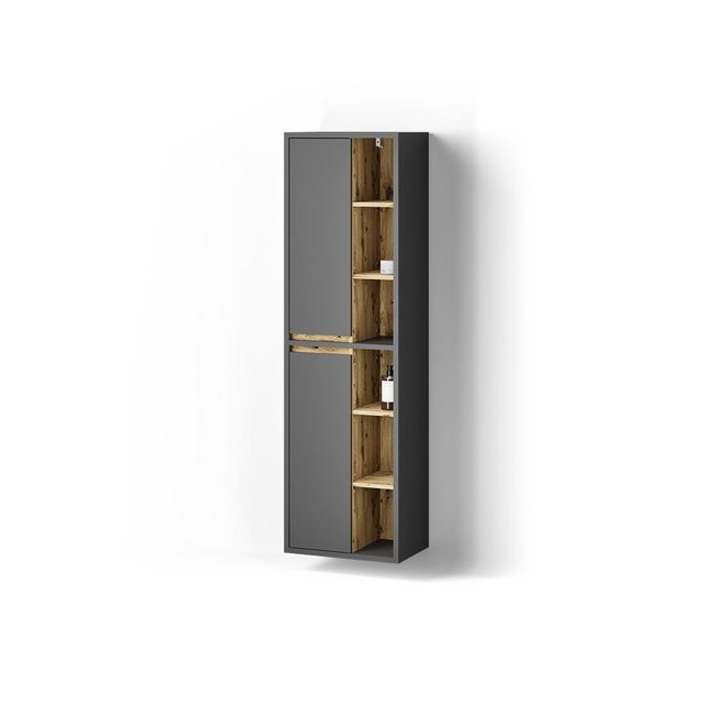 Livinity® Hochschrank Vomano, Anthrazit/Artisan-Eiche, 50 x 170 cm mit Türe günstig online kaufen