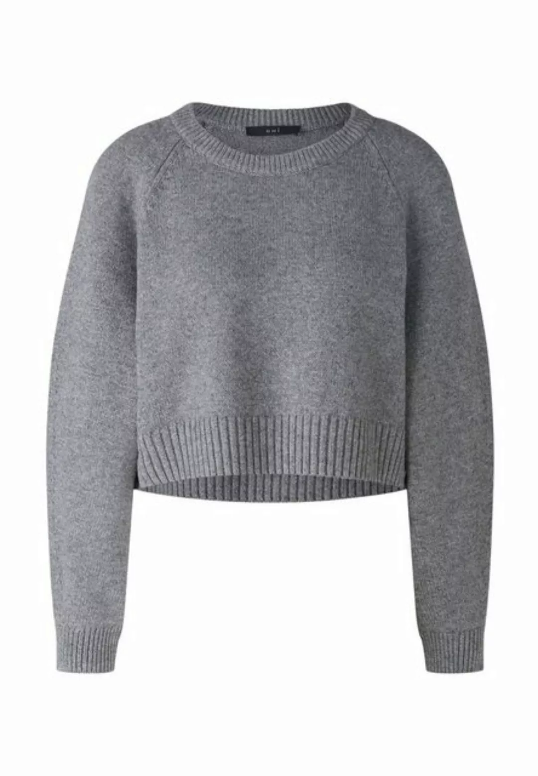 Oui Rundhalspullover Pullover Wollmischung günstig online kaufen