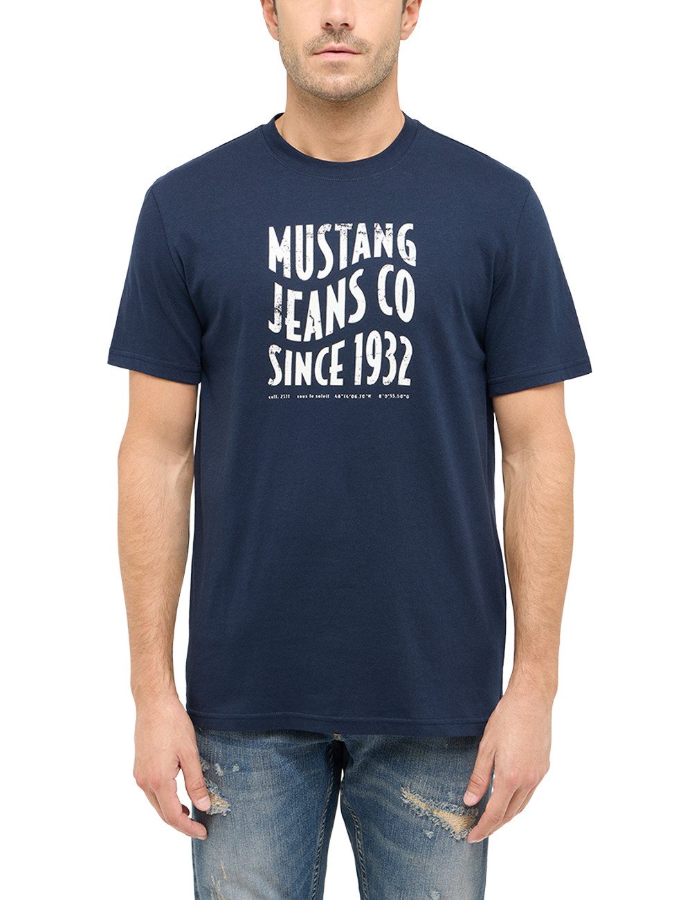 MUSTANG Kurzarmshirt Style Austin mit Logo-Print günstig online kaufen