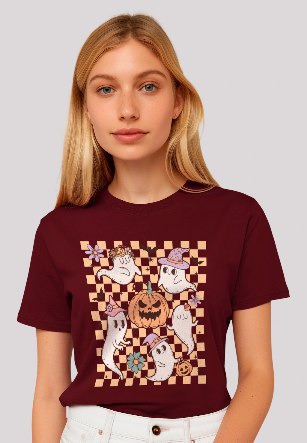 F4NT4STIC T-Shirt "Retro Halloween Ghost", Premium Qualität günstig online kaufen