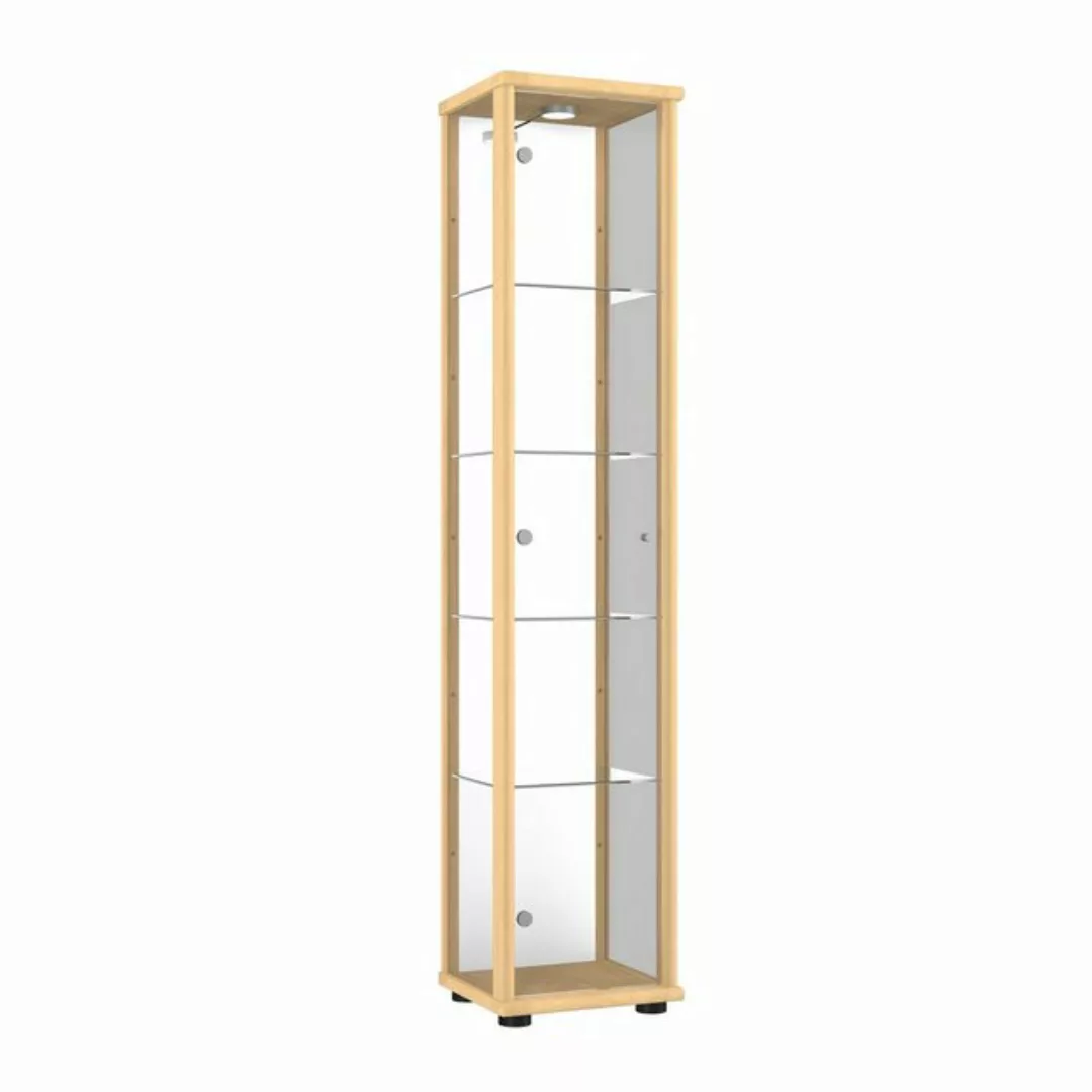 VR-Wohnideen Standvitrine C1016 (Glasvitrine (176x37x33 cm) mit 1 Glastür) günstig online kaufen