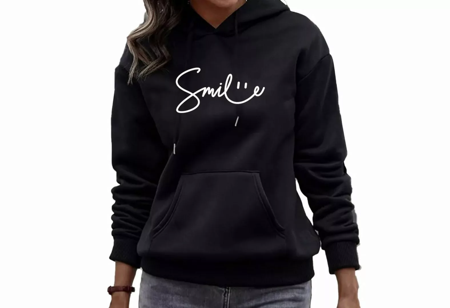 Banco Hoodie Damen Smile Unifarben Größen XS - 6XL, Unifarben, hochwertiger günstig online kaufen