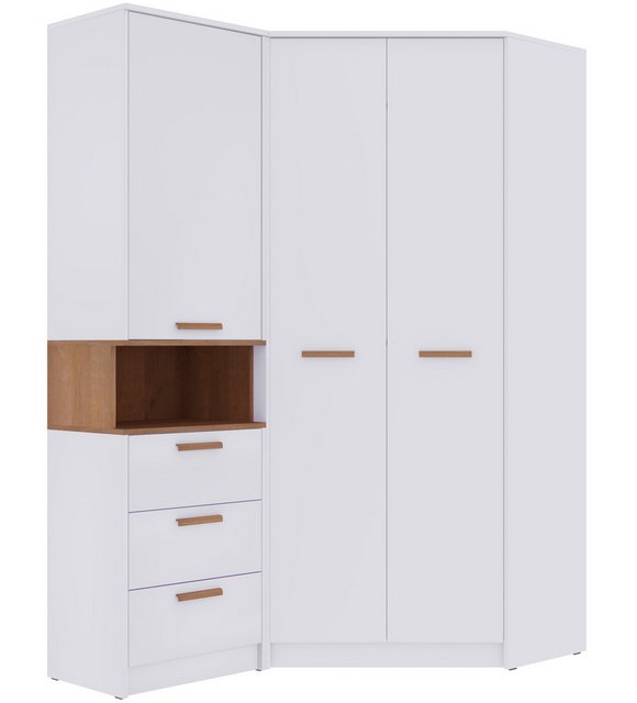 Marmex Möbel Schrank-Set GRANT SET 15N Mehrzweckschrank-Set Eckmöbelset, (2 günstig online kaufen