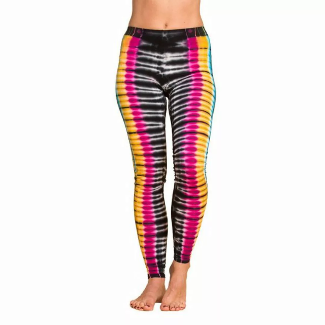 PANASIAM Leggings Unikat Batik Leggings 'Zebra' aus natürlicher Viskose Goa günstig online kaufen