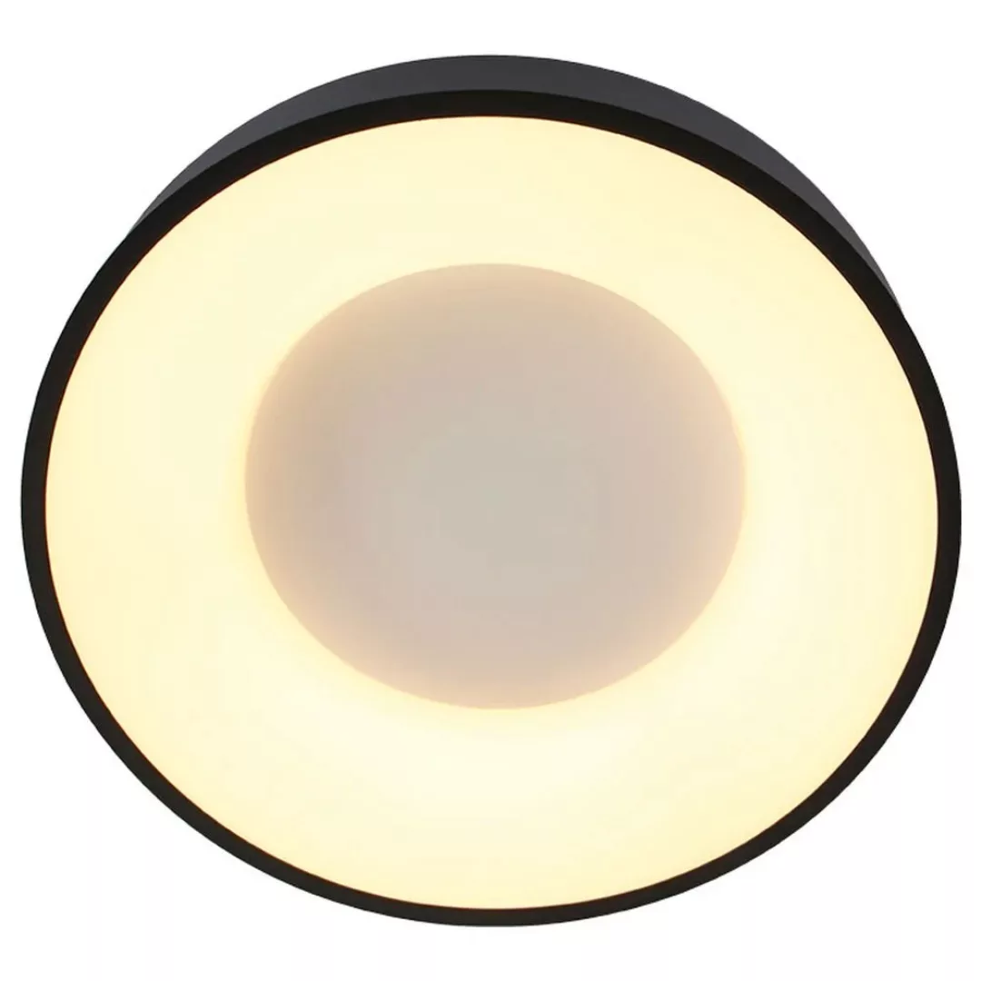 LED Deckenleuchte Ringlede in Schwarz und Weiß 30W 2800lm günstig online kaufen