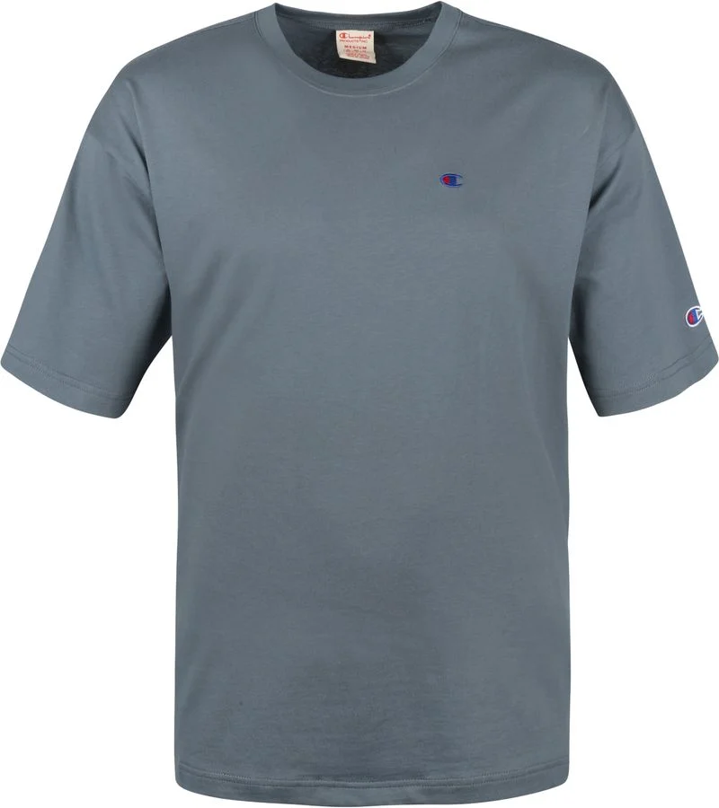 Champion T-Shirt Logo Petrol - Größe L günstig online kaufen