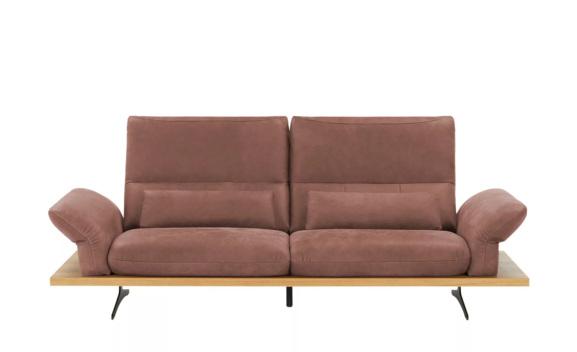 W.SCHILLIG Leder Sofa  Imperia - rot - 220 cm - 71 cm - 99 cm - Polstermöbe günstig online kaufen