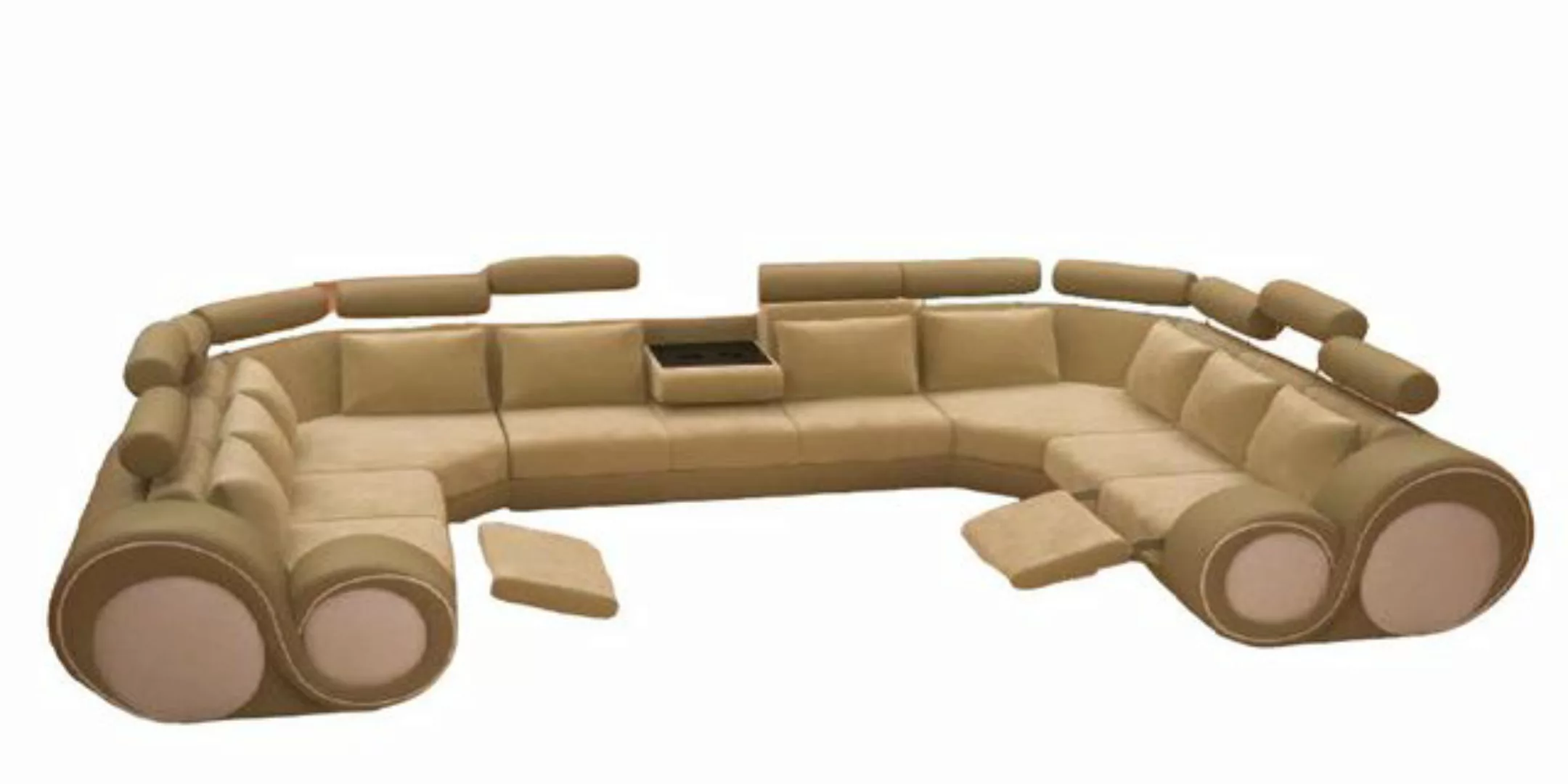 JVmoebel Ecksofa Design XXL Wohnlandschaft Sofa mit USB,Couch Polster Eckso günstig online kaufen