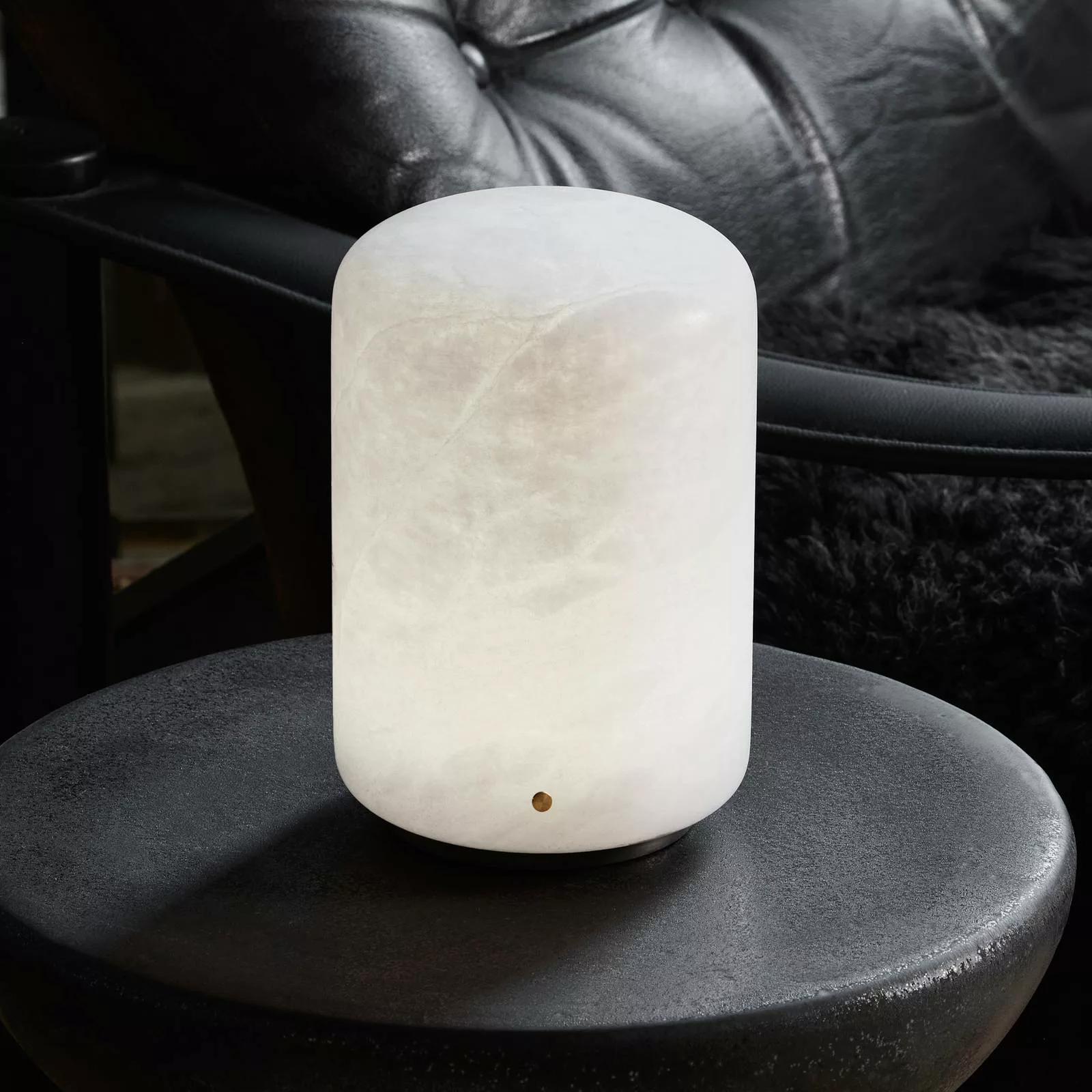 LED-Tischleuchte Capsule aus Alabaster Höhe 19,5cm günstig online kaufen