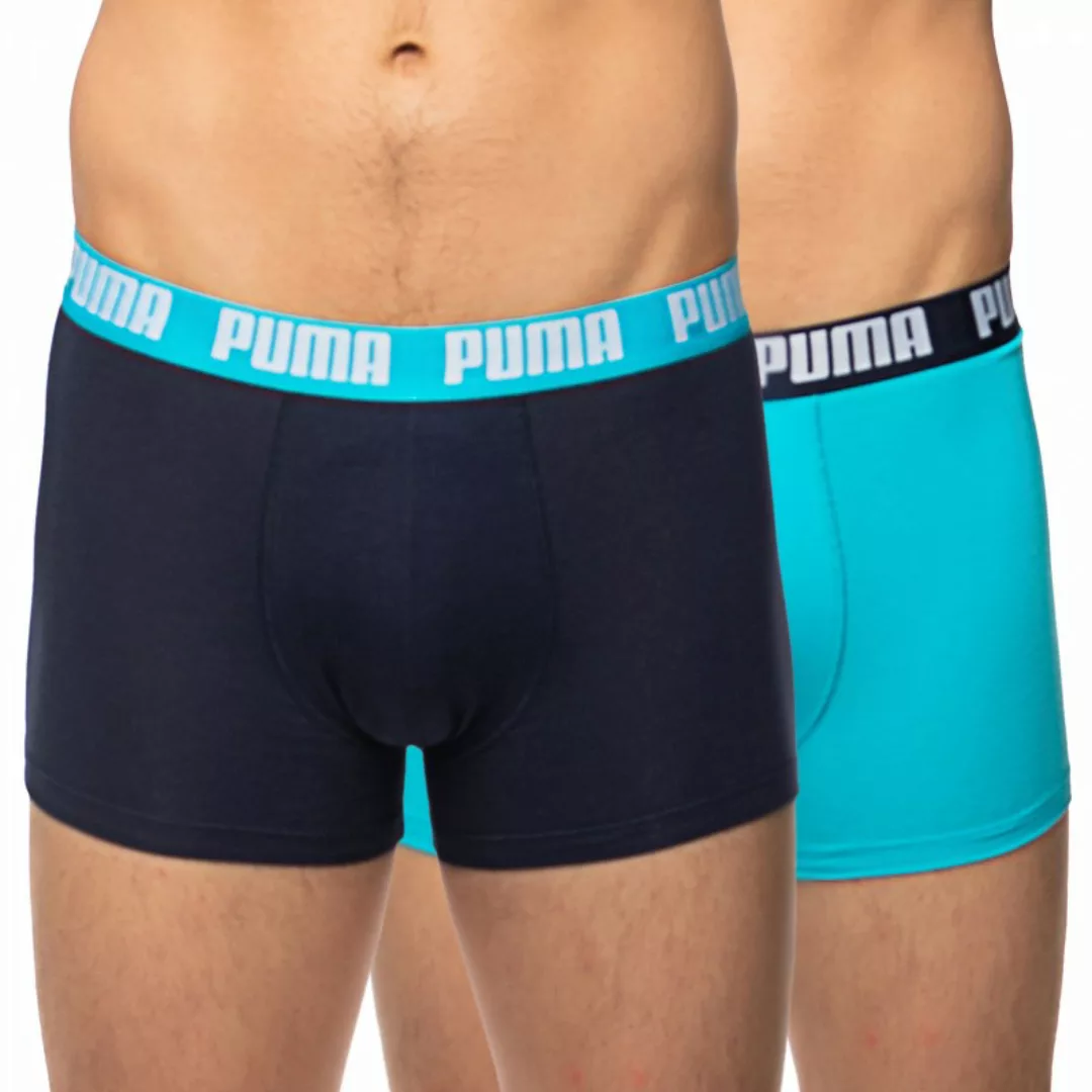 Puma 2-er Set Basic Boxer Blau & Türkis günstig online kaufen