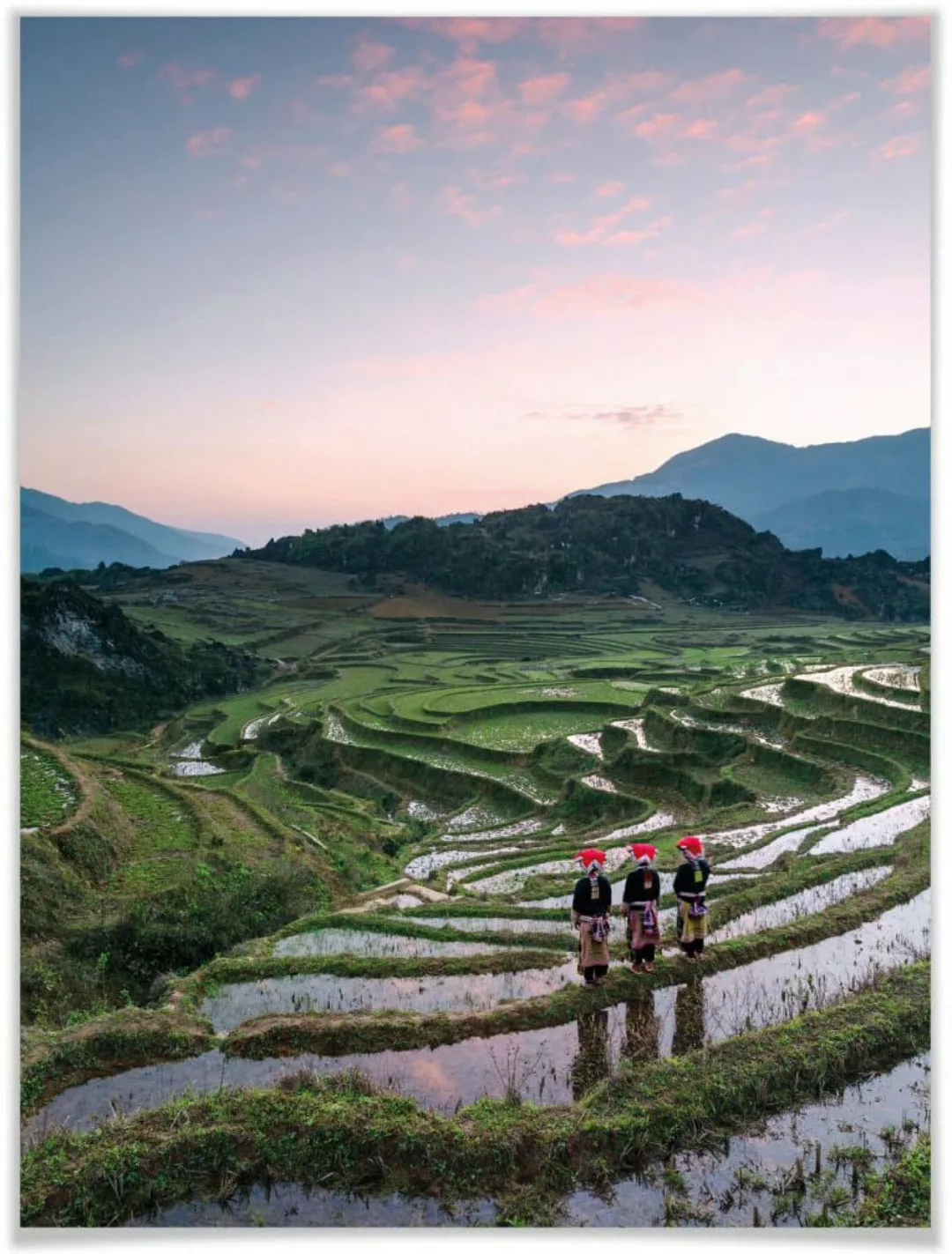 Wall-Art Poster "Reisterrassen Vietnam", Landschaften, (1 St.), Poster ohne günstig online kaufen