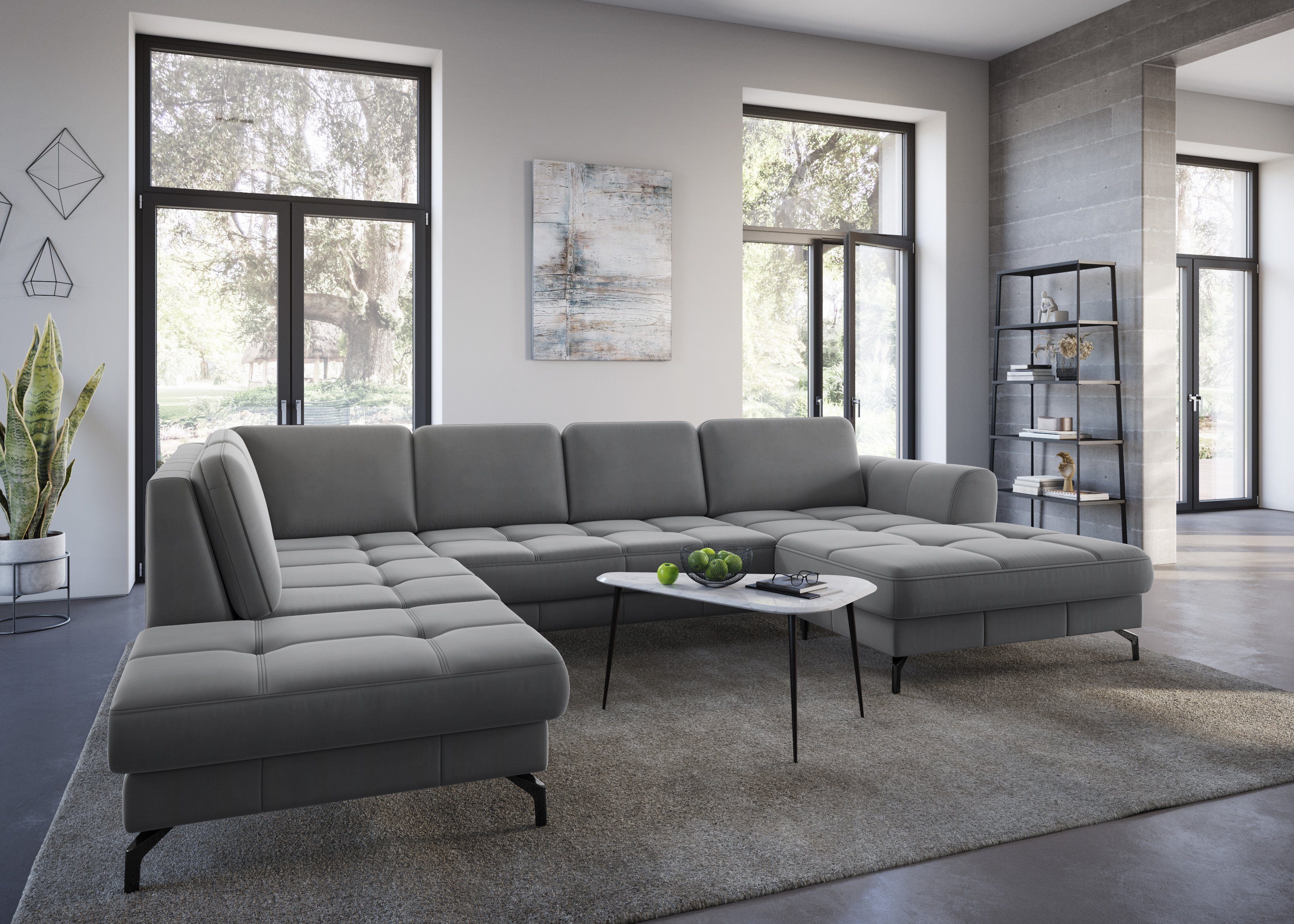 sit&more Wohnlandschaft "Bendigo U-Form", inklusive Sitztiefenverstellung, günstig online kaufen