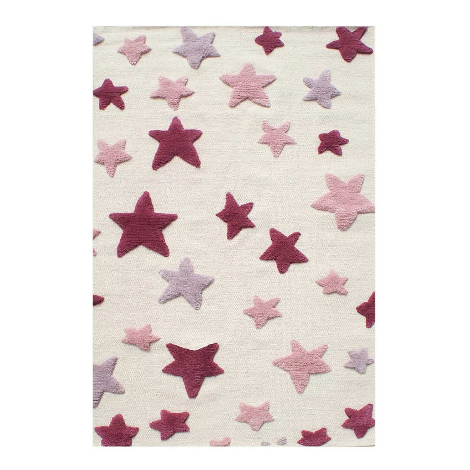 home24 Happy Rugs Kinderteppich Seastar Creme/Rot Stern Design Wolle 100x16 günstig online kaufen