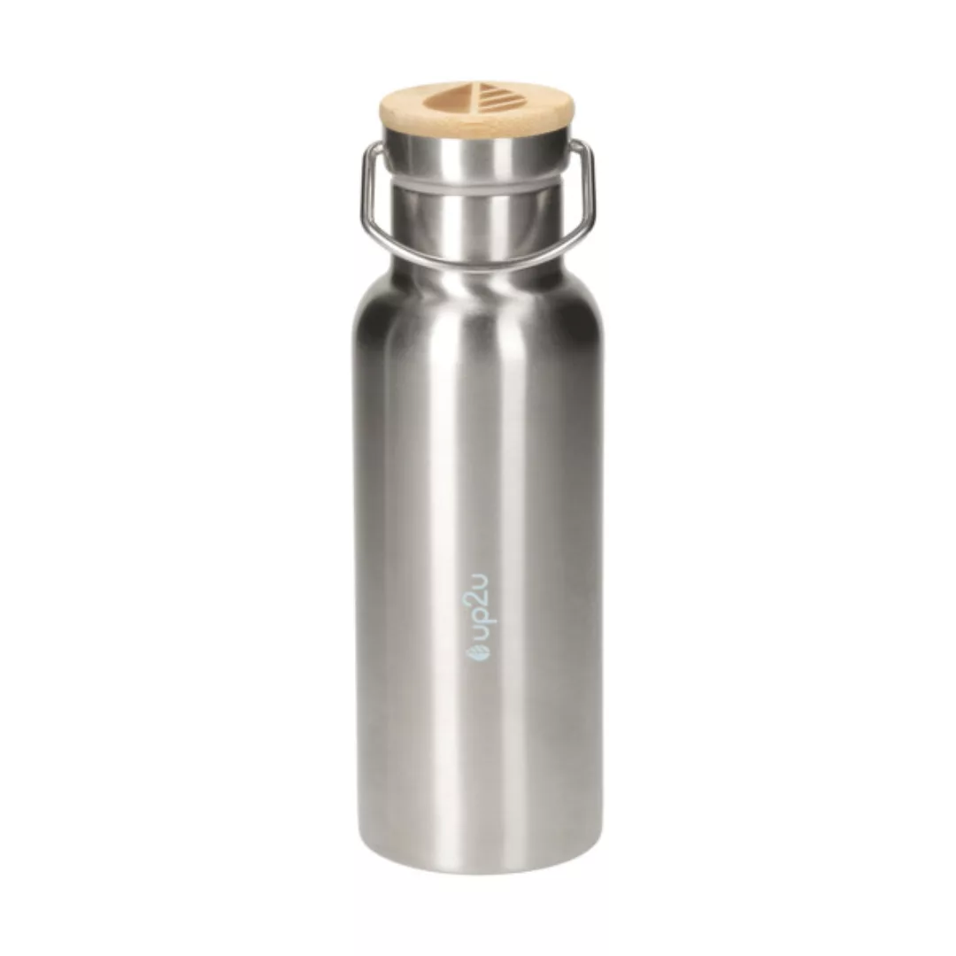 Edelstahlflasche "Muc Bottle" | Thermosflasche Mit Bambus | 500 Ml günstig online kaufen