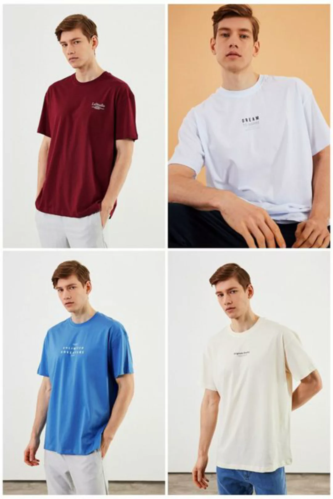 COMEOR Oversize-Shirt Herren T-Shirt: Trendige Urban Streetwear für lässige günstig online kaufen