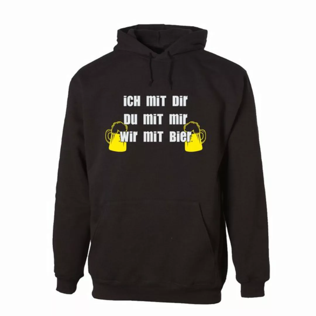 G-graphics Hoodie Ich mit Dir – Du mit mir – wir mit Bier mit trendigem Fro günstig online kaufen