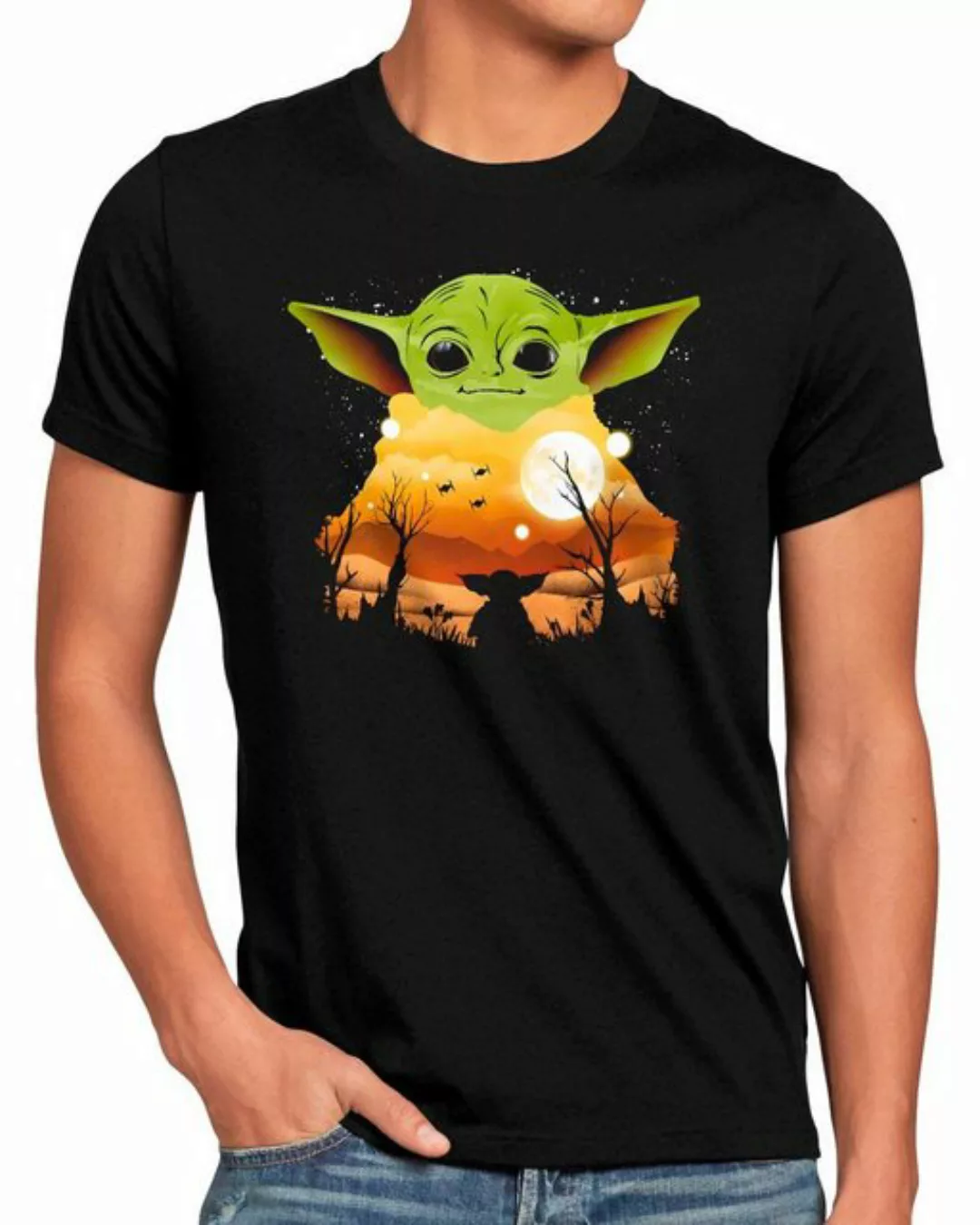 style3 T-Shirt Hunter Repairshop yoda star the mandalorian wars günstig online kaufen