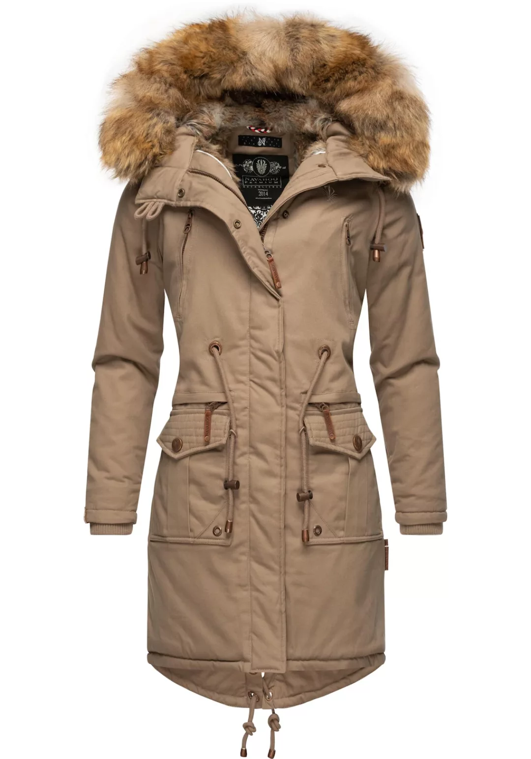 Navahoo Wintermantel "Rosinchen", stylischer Damen Winter Baumwollparka mit günstig online kaufen