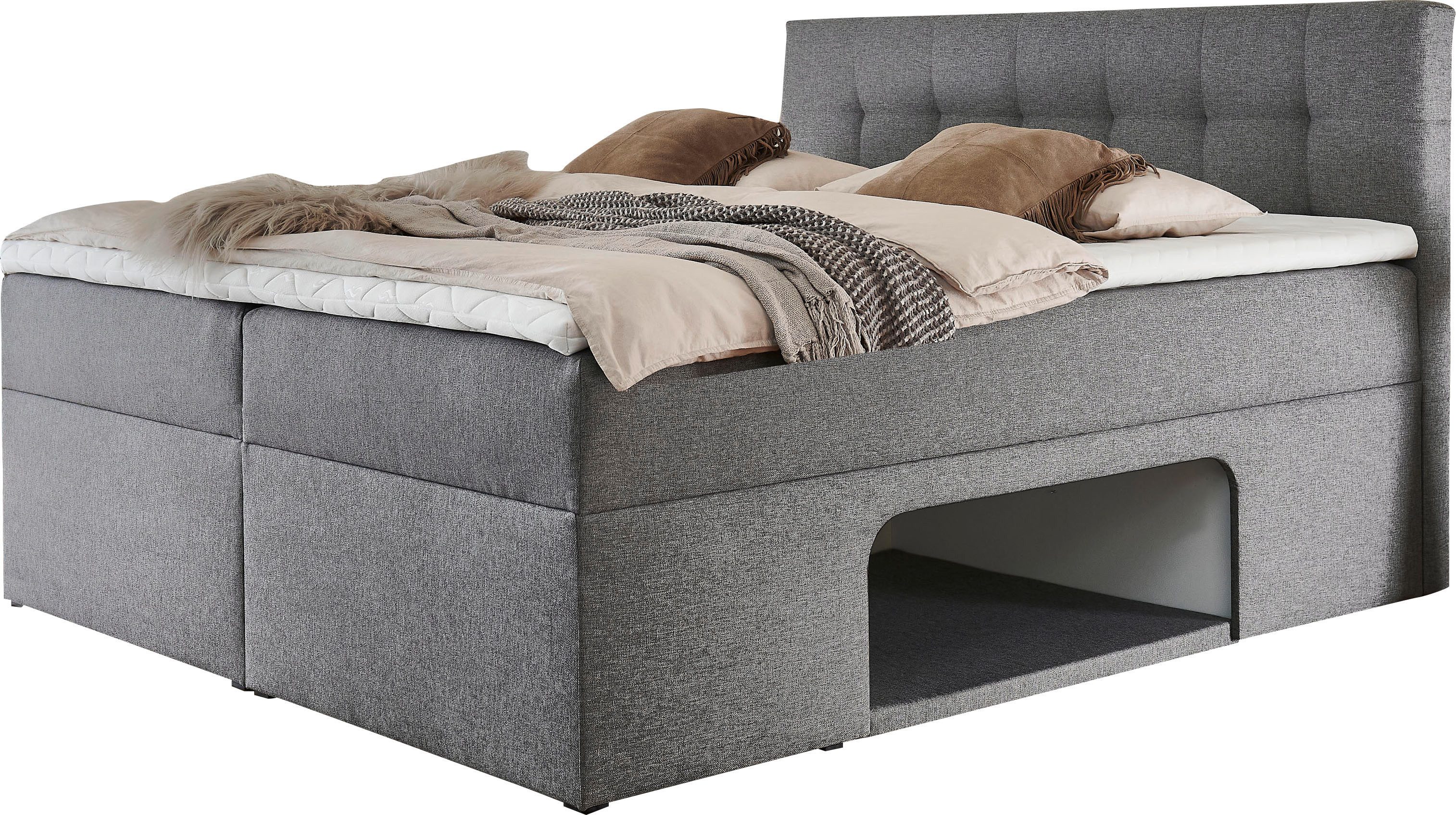 Places of Style Boxbett "Carolin", mit Nische inkl. gepolsterter Unterlage günstig online kaufen
